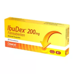 IBUDEX 200 mg filmdrasjerte tabletter, 20 stk