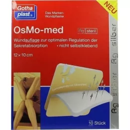 OSMO MED AG sårbandasje steril 10x12 cm, 10 |2| stykker |2|
