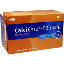 CALCICARE D3 forte brusetabletter, 120 stk
