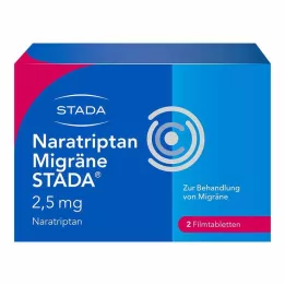 NARATRIPTAN Migrene STADA 2,5 mg filmdrasjerte tabletter, 2 stk