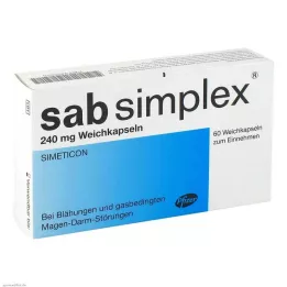 SAB simplex 240 mg myke kapsler, 60 stk