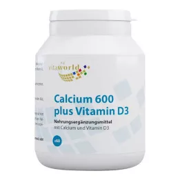 CALCIUM 600 pluss D3 tabletter, 60 stk