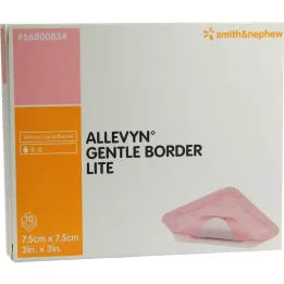 Allevyn Gentle Border Lite 7,5x7,5 cm skumbandasje, 10 stk