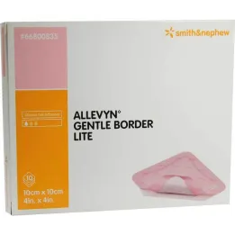 Allevyn Gentle Border Lite 10x10 cm skumbandasje, 10 stk
