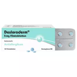 DESLORADERM 5 mg filmdrasjerte tabletter, 50 stk