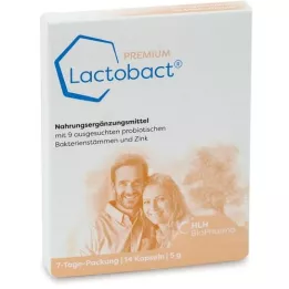 LACTOBACT PREMIUM 7-dagers pakke med gastriske SAFTS.KPS., 14 stk