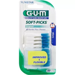 GUM Myke plukker stor, 40 stk