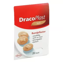 DRACOPLAST Myk gips 2,2 cm rundt hudvennlig, 20 stk