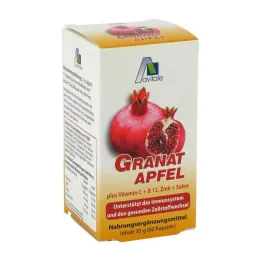GRANATAPFEL 500 mg pluss Vit.C+B12+Zink+Selenium Caps., 60 stk