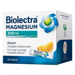 BIOLECTRA Magnesium 300 mg Direct Orange Sticks, 60 stk