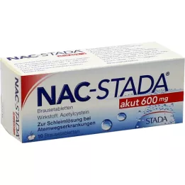 Nac Stada Akutt 600 mg brusende tabletter, 10 stk