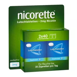NICORETTE freshmint 2 mg presset pastiller, 80 stk