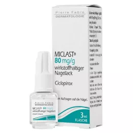 MICLAST 80 mg/g medisinert neglelakk, 3 ml