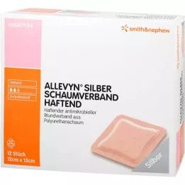 ALLEVYN Sølvskumblanding 12x13 cm lim, 12 stk