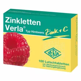 ZINKLETTEN Verla bringebærpastiller, 100 stk