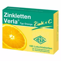 ZINKLETTEN Verla Orange pastiller, 100 stk