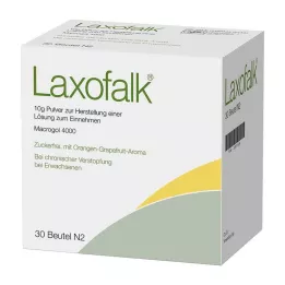 LAXOFALK 10 g pulver for fremstilling av en oppløsning for oral bruk, poser, 30 stk