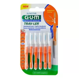 GUM Trav-Ler Candle Orange, 6 stk