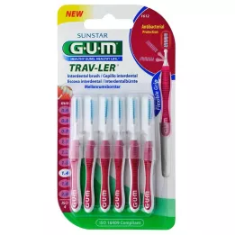 GUM Tray-ler 1,4 mm Candle Pink interdental + 6 caps, 6 stk