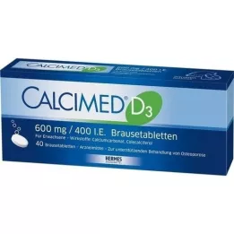 CALCIMED D3 600 mg/400, dvs. Breamer tabletter, 40 stk