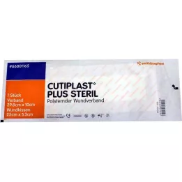 CUTIPLAST Pluss steril 10x29,8 cm bandasje, 1 stk