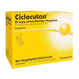 CICLOCUTAN 80 mg/g virkestoff neglelakk, 6 g