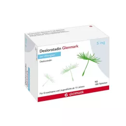 DESLORATADIN Glenmark 5 mg tabletter, 100 stk
