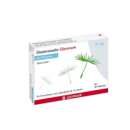 DESLORATADIN Glenmark 5 mg tabletter, 20 stk