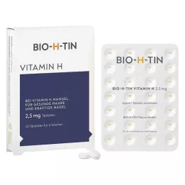 BIO-H-TIN Vitamin H 2,5 mg for 4 uker tabletter, 28 stk