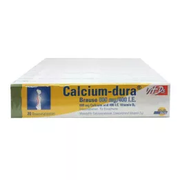 CALCIUM DURA Vit D3 brusende 600 mg/400 IE, 120 stk