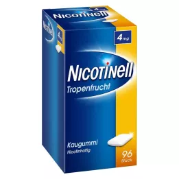 NICOTINELL Tyggegummi tropisk frukt 4 mg, 96 stk