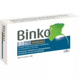 BINKO 80 mg filmbelagte tabletter, 60 stk