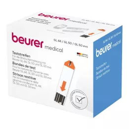 BEURER GL44/GL50 blodsukkerprøvestrimler, 100 stk