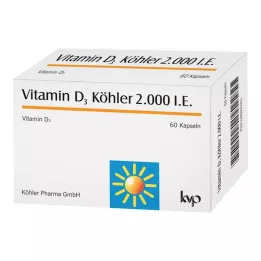 VITAMIN D3 KÖHLER 2.000, dvs. kapsler, 60 st