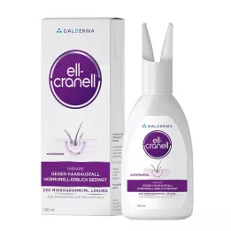 ELL-CRANELL 250 mikrogram/ml oppløsning til bruk på hodet, 100 ml