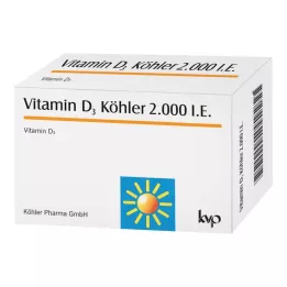 VITAMIN D3 KÖHLER 2000 IE kapsler, 120 stk