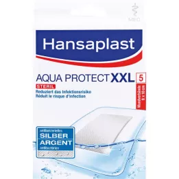 Hansaplast Med Aqua Protect Gips XXL 8x10 cm, 5 stk