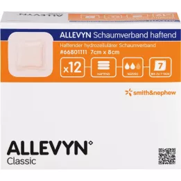 ALLEVYN skumbandasje 7x8 cm lim, 12 stk
