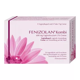 FENIZOLAN Kombi 600 mg vaginal eggløsning + 2 % krem, 1 stk