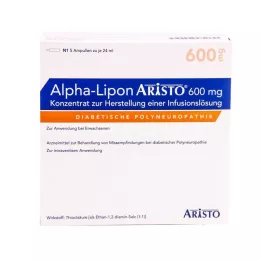 ALPHA LIPON Aristo 600 mg konsentrat til infusjonsoppløsning, 5x24 ml