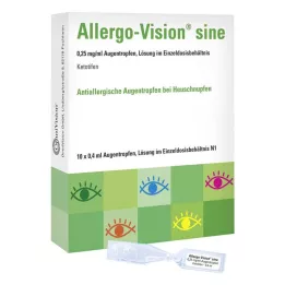 ALLERGO-VISION sinus 0,25 mg/ml AT i enkeltdosebeholder, 10X0,4 ml