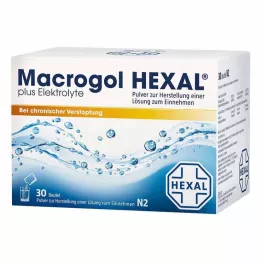 MACROGOL HEXAL pluss elektrolytter Plv.z.H.e.L.z.E., 30 stk