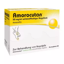 AMOROCUTAN 50 mg/ml medisinert neglelakk, 6 ml