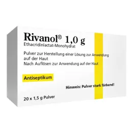 Rivanol 1,0 g pulver, 20 stk