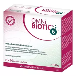OMNI BiOTiC 6 pulver dobbelpakke, 2X60 g