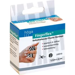 Fingerflex Bind 2,5 cm x 4,5 m Zebra, 1 stk