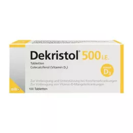 DEKRISTOL 500 IE tabletter, 100 stk