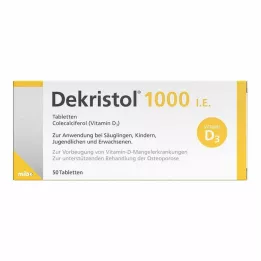 DEKRISTOL 1000 IE tabletter, 50 stk