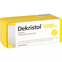 DEKRISTOL 1000, dvs. tabletter, 100 stk