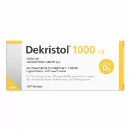 DEKRISTOL 1000 IE tabletter, 100 stk